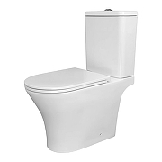 Унитаз компакт Azario Amadeo AZ-2801-S цвет Белый с бачком и сиденьем Микролифт