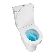 Унитаз компакт Azario Mist AZ-45T цвет Белый с бачком и сиденьем Микролифт-5