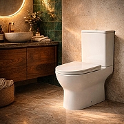 Унитаз компакт Azario Mist AZ-45T цвет Белый с бачком и сиденьем Микролифт-15