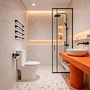 Унитаз компакт Azario Mist AZ-45T цвет Белый с бачком и сиденьем Микролифт-16