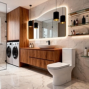 Унитаз компакт Azario Mist AZ-45T цвет Белый с бачком и сиденьем Микролифт-18