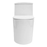 Унитаз моноблок Azario Bais AZ-5003 цвет Белый с сиденьем Микролифт-4