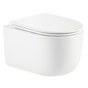 Унитаз Azario Serenata AZ-5101T-WHT подвесной цвет Белый с сиденьем Микролифт