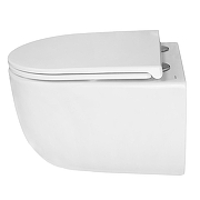 Унитаз Azario Serenata AZ-5101T-WHT подвесной цвет Белый с сиденьем Микролифт-7