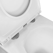 Унитаз Azario Nata AZ-5102T-WHT подвесной цвет Белый с сиденьем Микролифт-6