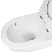 Унитаз Azario Nata AZ-5102T-WHT подвесной цвет Белый с сиденьем Микролифт-8