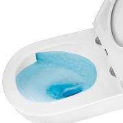 Унитаз Azario Nata AZ-5102T-WHT подвесной цвет Белый с сиденьем Микролифт-9