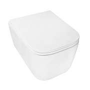 Унитаз Azario Bacio AZ-5103T-WHT подвесной цвет Белый с сиденьем Микролифт-1