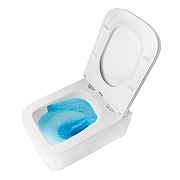 Унитаз Azario Bacio AZ-5103T-WHT подвесной цвет Белый с сиденьем Микролифт-6