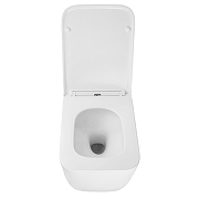 Унитаз Azario Vater AZ-5104T-WHT подвесной цвет Белый с сиденьем Микролифт-3