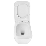 Унитаз Azario Vater AZ-5104T-WHT подвесной цвет Белый с сиденьем Микролифт-4