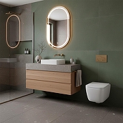 Унитаз Azario Vater AZ-5104T-WHT подвесной цвет Белый с сиденьем Микролифт-10