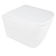 Унитаз Azario Aira AZ-5171T-WHT подвесной цвет Белый с сиденьем Микролифт