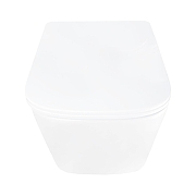 Унитаз Azario Aira AZ-5171T-WHT подвесной цвет Белый с сиденьем Микролифт-2