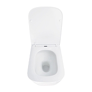 Унитаз Azario Aira AZ-5171T-WHT подвесной цвет Белый с сиденьем Микролифт-4