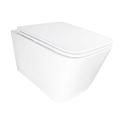 Унитаз Azario Pace AZ-5172T-WHT подвесной цвет Белый с сиденьем Микролифт