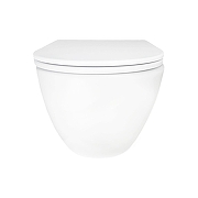 Унитаз Azario Rumba AZ-5175T-WHT подвесной цвет Белый с сиденьем Микролифт-1