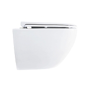 Унитаз Azario Rumba AZ-5175T-WHT подвесной цвет Белый с сиденьем Микролифт-2