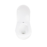 Унитаз Azario Rumba AZ-5175T-WHT подвесной цвет Белый с сиденьем Микролифт-5