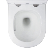 Унитаз Azario Adagio AZ-5177T-WHT подвесной цвет Белый с сиденьем Микролифт-7