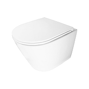 Унитаз Azario Bliss AZ-5179T-WHT подвесной цвет Белый с сиденьем Микролифт