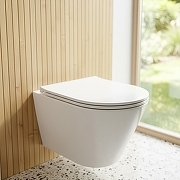 Унитаз Azario Bliss AZ-5179T-WHT подвесной цвет Белый с сиденьем Микролифт-8