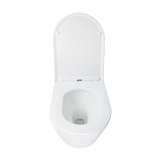 Унитаз Azario Songo AZ-5180T-WHT подвесной цвет Белый с сиденьем Микролифт-6