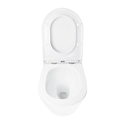 Унитаз Azario Songo AZ-5180T-WHT подвесной цвет Белый с сиденьем Микролифт-7