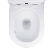 Унитаз Azario Songo AZ-5180T-WHT подвесной цвет Белый с сиденьем Микролифт-9