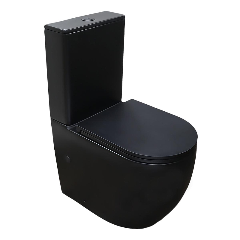 Унитаз компакт Azario Cobalt-Black AZ-6089A-MB 