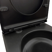 Унитаз компакт Azario Cobalt-Black AZ-6089A-MB цвет Черный матовый с бачком и сиденьем Микролифт-5