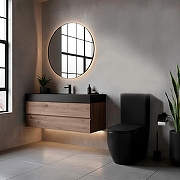 Унитаз компакт Azario Cobalt-Black AZ-6089A-MB цвет Черный матовый с бачком и сиденьем Микролифт-9