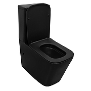 Унитаз компакт Azario Black King AZ-8303-D цвет Черный матовый с бачком и сиденьем Микролифт-1