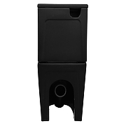 Унитаз компакт Azario Black King AZ-8303-D цвет Черный матовый с бачком и сиденьем Микролифт-9