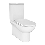 Унитаз компакт Azario Ambra AZ-848G цвет Белый с бачком и сиденьем Микролифт-1