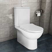 Унитаз компакт Azario Ambra AZ-848G цвет Белый с бачком и сиденьем Микролифт-13