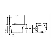Унитаз биде Azario AZ-8614B цвет Белый с сиденьем Микролифт-16