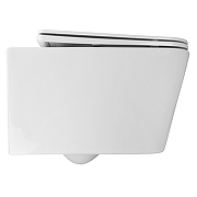 Унитаз Azario Talas AZ-87268 подвесной цвет Белый с сиденьем Микролифт-6