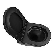 Унитаз Azario Ines Black AZ-W03-SB подвесной цвет Черный матовый с сиденьем Микролифт-5