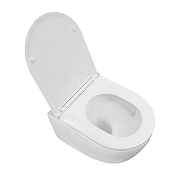 Унитаз Azario Ines White AZ-W03-SW подвесной цвет Белый с сиденьем Микролифт-1