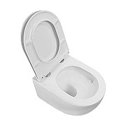 Унитаз Azario Ines White AZ-W03-SW подвесной цвет Белый с сиденьем Микролифт-2