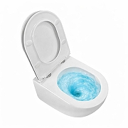 Унитаз Azario Ines White AZ-W03-SW подвесной цвет Белый с сиденьем Микролифт-3