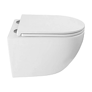 Унитаз Azario Ines White AZ-W03-SW подвесной цвет Белый с сиденьем Микролифт-4