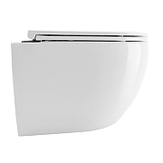 Унитаз Azario Ines White AZ-W03-SW подвесной цвет Белый с сиденьем Микролифт-5