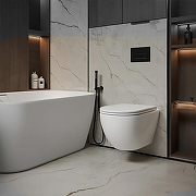 Унитаз Azario Ines White AZ-W03-SW подвесной цвет Белый с сиденьем Микролифт-9