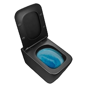 Унитаз Azario Dezi Black AZ-W05-SB подвесной цвет Черный матовый с сиденьем Микролифт-3
