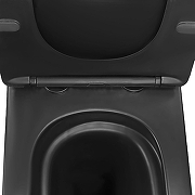 Унитаз Azario Dezi Black AZ-W05-SB подвесной цвет Черный матовый с сиденьем Микролифт-7