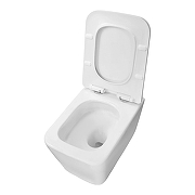 Унитаз Azario Dezi White AZ-W05-SW подвесной цвет Белый с сиденьем Микролифт-9