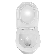 Унитаз Azario PRO-0001 подвесной цвет Белый с сиденьем Микролифт-3