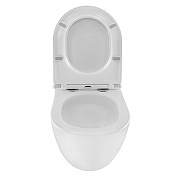 Унитаз Azario Pro PRO-0001 UQ3 подвесной цвет Белый с сиденьем Микролифт-4